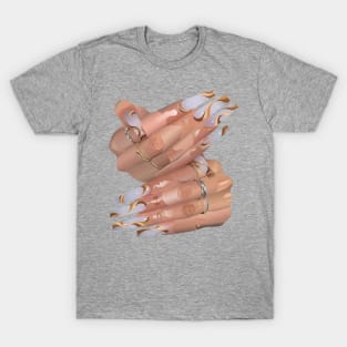 Wavy Acrylic Nails T-Shirt